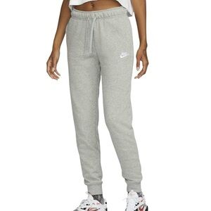 NIKE Grey Heather Sportswear Club Fleece Cotton Lounge Jogger Sweatpants Size XS